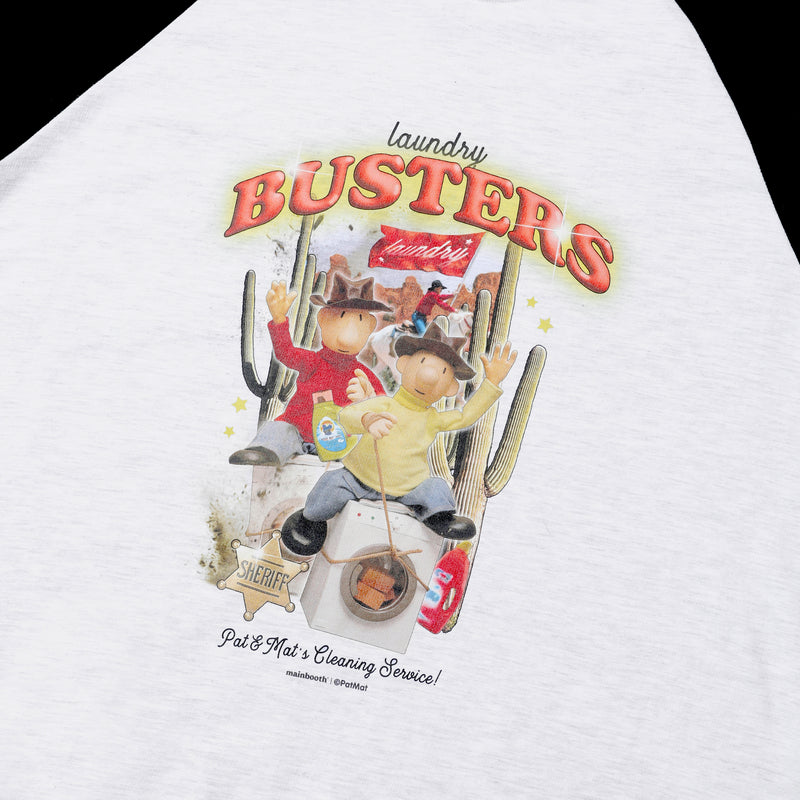 [パット&マット]ランドリーバスターズ長袖Tシャツ / [Pat&Mat] Laundry Busters T-shirt(2 Colors)