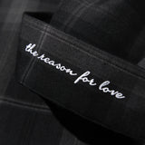 レイラベールチェックシャツ / Layla The reason for love Veiled Big Check Shirt S73 Black (6554135691382)