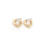 メタルウェーブリンクピアス / Metal Wave Link Earrings_Gold