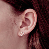 クロッティハートピアス/clotty heart earring
