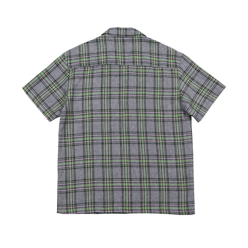 リネンチェックハーフシャツ / LINEN CHECK HALF SHIRTS