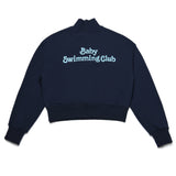[Call me baby] Baby Swimming Club Half-Zip Pullover (Navy) / Baby Swimming Club ハーフジッププルオーバー (Navy) (6626810855542)