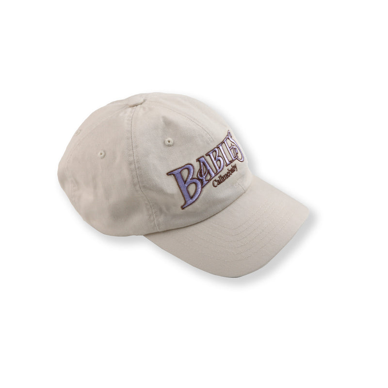 [Call me baby] 21FW Babies Logo Embroidery Ball Cap (Beige) / 21FW ロゴボールキャップ (Beige) (6627551477878)