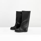 アナラウンドフォールディングロングブーツ/Anna round folding long boots
