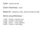 ブラック ライン オリジナル チェーンブレスレット / [BLESSEDBULLET]black line original chain bracele