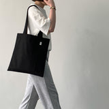Oxford simple line bag - black