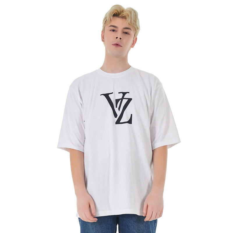 モノグラムブラックビッグロゴTシャツ/Monogram Black Big Logo T-Shirts White