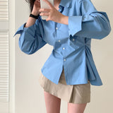 2タイプ オーバーフィットスナップボタンシャツ / [Good Detail] Two-type Overfit Snap Button Shirt