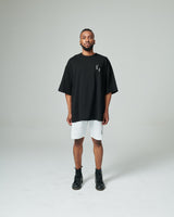 WオーバーサイズTシャツ / W Oversize T-shirts (Black)