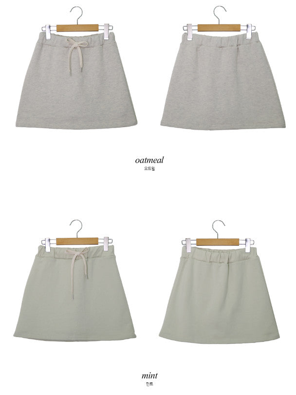 Hラインバンディングスカートパンツ (4color)