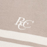 RCC Oblique Line Zipup Cardigan [TAUPE BEIGE]