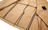 collar up single overfit coat beige (6615482826870)