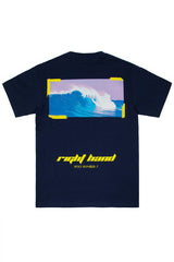 ビックウエーブTシャツ/BIG WAVE 1/2 T-SHIRT_NAVY