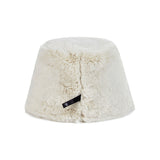 ファーロングラベルソリッドドロップバケットハット/Fur Long Label Solid Drop Bucket Hat Cream