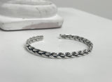[BLESSEDBULLET]Twist bangle bracelet_silver925 (6562778972278)