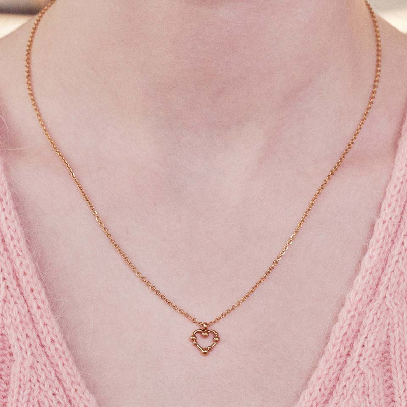 クロッティハートネックレス/clotty heart necklace