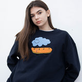 Dominant Cloud Skate Sweatshirt Navy (4647607271542)