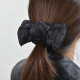 Quilted Puffy Bow Scrunchie 