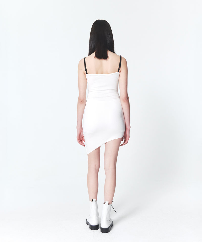 ローエッヂミニドレス/Raw Edge Mini Dress White