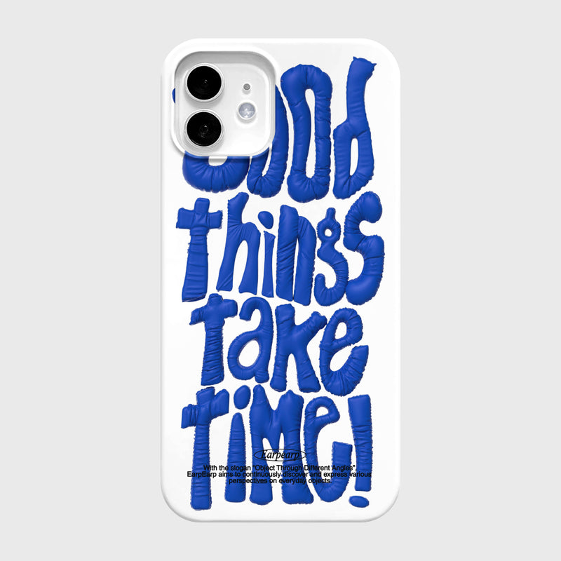 グッドシングズテイクタイムケース / GOOD THINGS TAKE TIME-BLUE(HARD CASE)