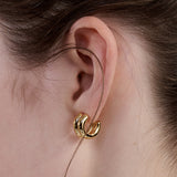 [24SP]double chubby hoop earring