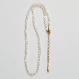 エッセンシャルオーバーパールネックレス/essential oval pearl necklace