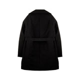 [UNISEX] Reversible Faux Fur and Double-Breasted Padded Coat (Black) (6656422445174)
