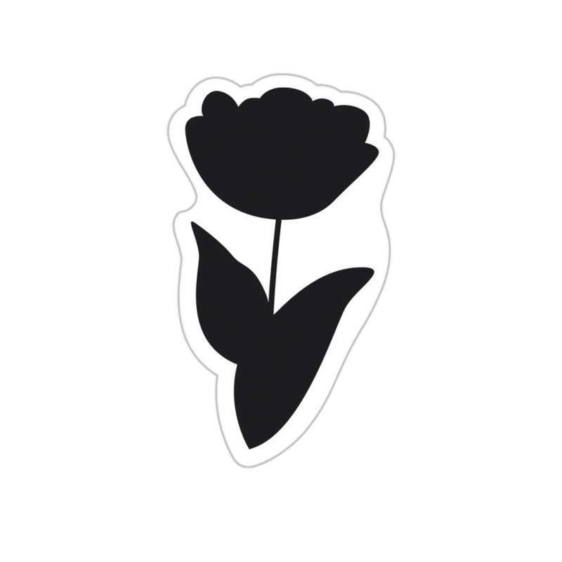 ブラックチューリップアクリリック キーリング/Black Tulip Acrylic Keyring