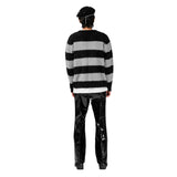 Fluffy Striped Mohair Knit (Black/Charcoal)