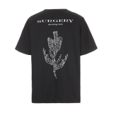 surgery bone flower T-shirts 'black'