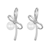 [24SP]hug pearl ribbon earring