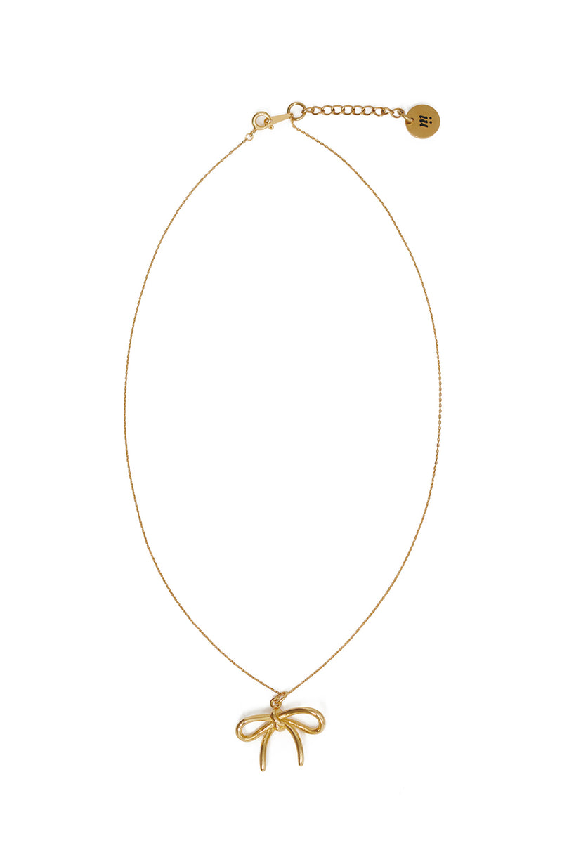 RIBBON 925 NECKLACE GOLD