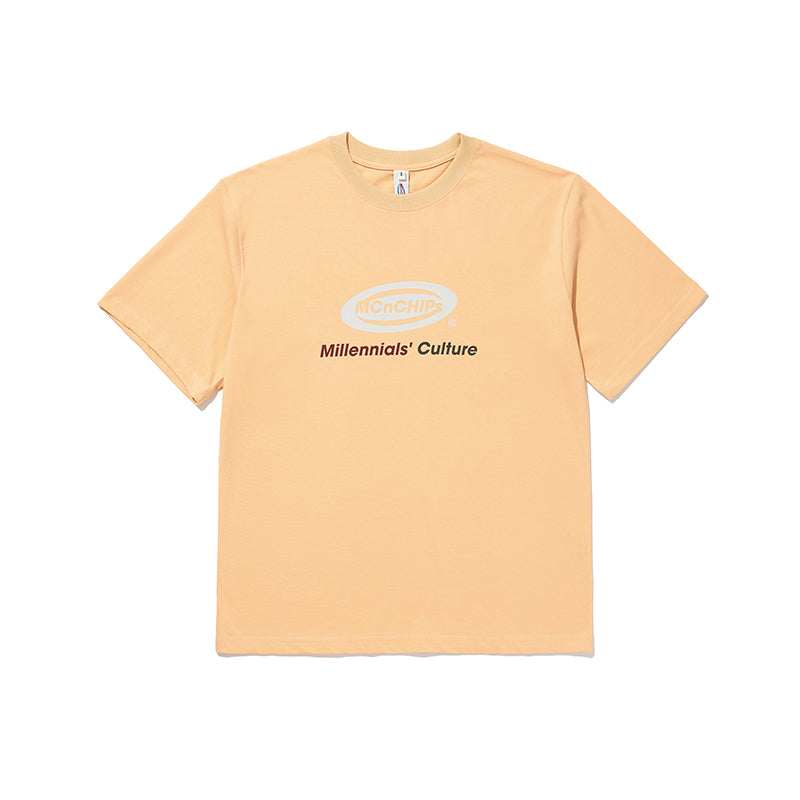 オーバルロゴTシャツ / Oval logo Tee (vintage orange)