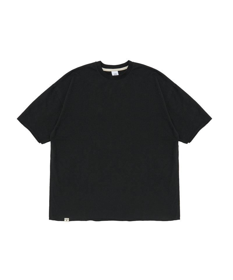 VINTAGE P. DYEING CUT-OUT 1/2 BOX TEE (Black)