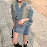 デイリーデニムミニスカート / [2color] Daily Denim Mini Skirt