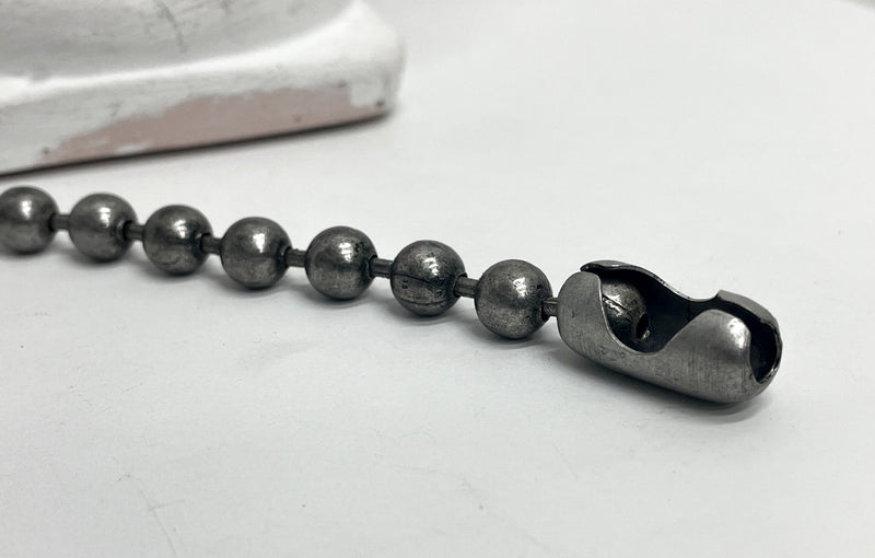 [BLESSEDBULLET]9mm ball chain bracelet_dark silver (4642326184054)