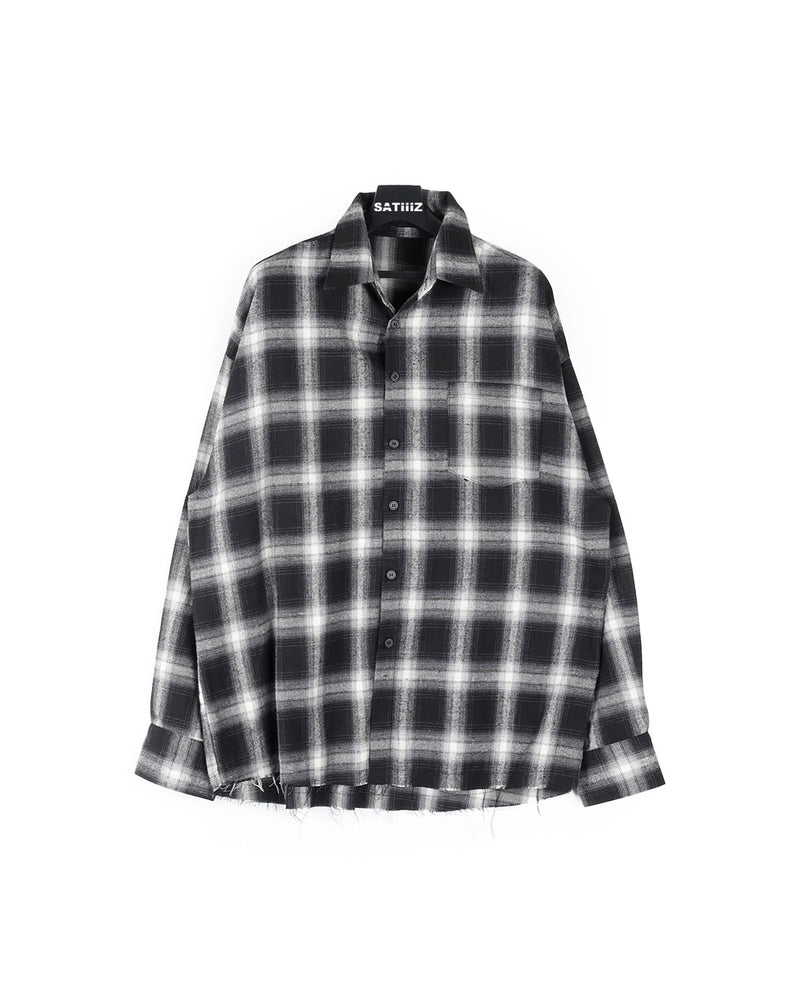 カットオーバーチェックシャツ / Cutting over-checkered shirt (6628254056566)