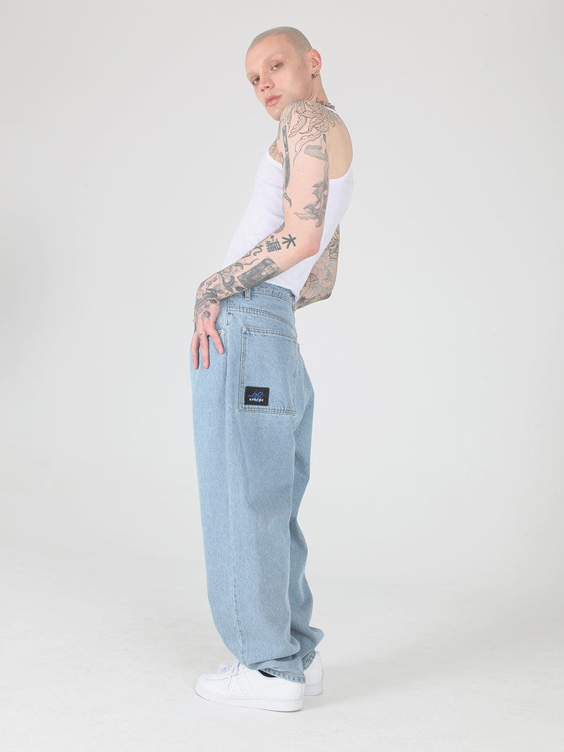 スケーターバギーデニムパンツ / Skater Baggy Denim Pants Light Blue
