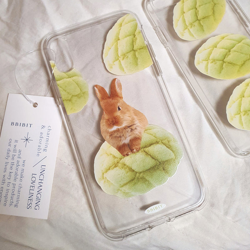 メロンクリームブレッドバニージェリーハードアイフォンケース/melon cream bread bunny jelly hard phone case