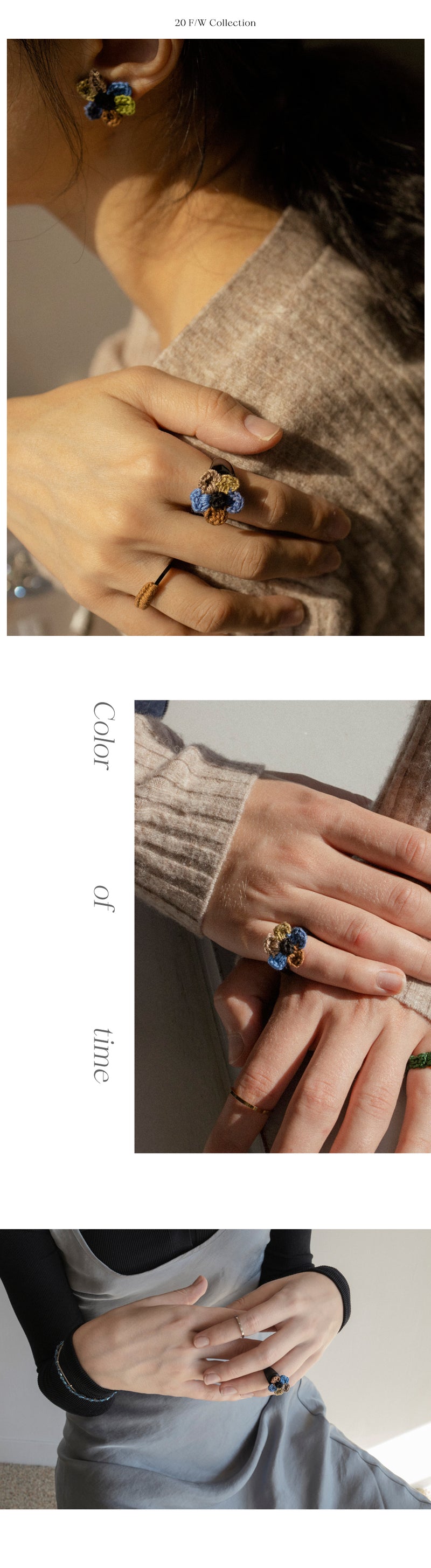 [NCT-Haechan, Leeyubu] Color of time knit flower ring (6609518329974)