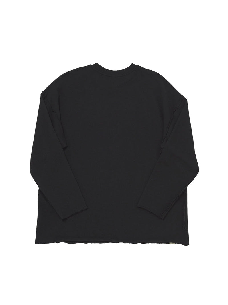 VINTAGE P. DYEING CUT-OUT BOX TEE (Black)