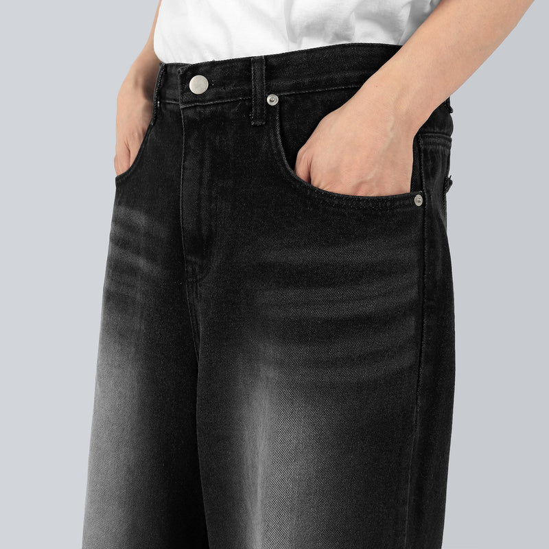 ブラッシュワイドジーンズ / Brush Black Wide Jeans