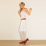 ROSE COSAGE LACE LONG SKIRT_WHITE