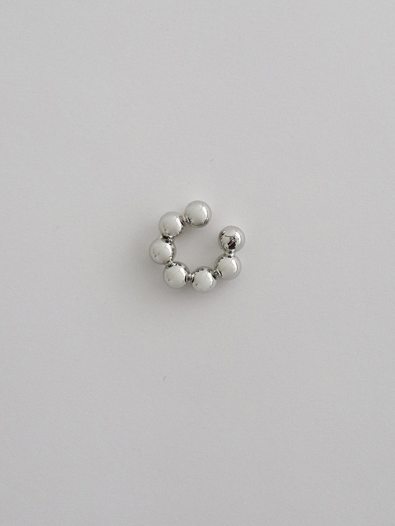 bubble earcuff - silver (6548423344246)