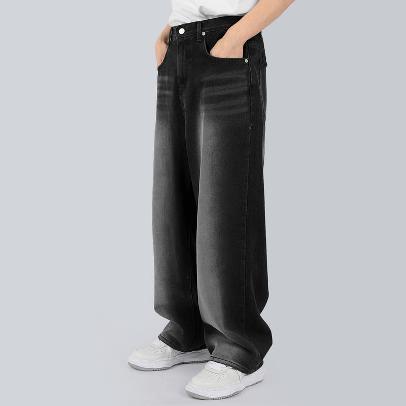 ブラッシュワイドジーンズ / Brush Black Wide Jeans