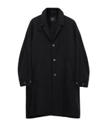 collar up single overfit coat black (6615482171510)