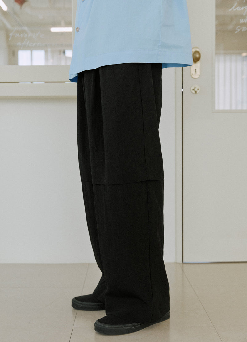 フォールディングパンツ / unisex folding pants black