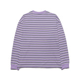 21SS CLEARLABEL STRIPE L/S TEE(LAVENDER) (4644324147318)