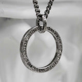 レタリングリングネックレス/Lettering Ring Necklace (3823447244918)