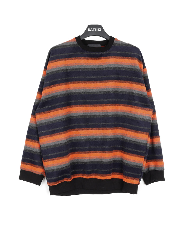 アンゴラニットマンツーマンTシャツ/Angora knit sweatshirt (6623657263222)